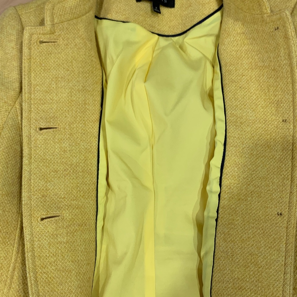 Talbots Mustard Yellow Blazer Size 8 - Picture 5 of 5